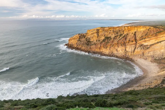 The wild coast at Cabo Espichel near Sesimbra, Portugal