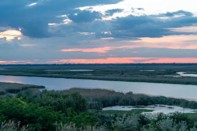 Sunset in the Danube Delta