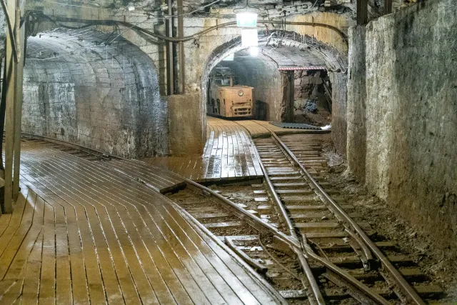 Mine trip in the Sillamäe oil shale mine