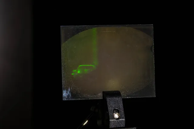 White light hologram generated with an argon laser