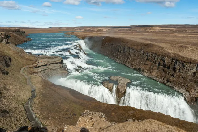 The Gullfoss - Gold Waterfall