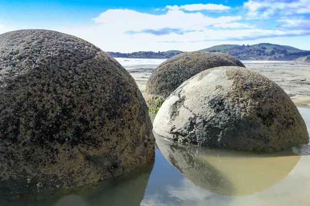 The Moeraki Boulders on Boulders Beach