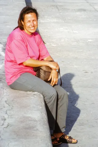 Karin on the Malecón of Havana 