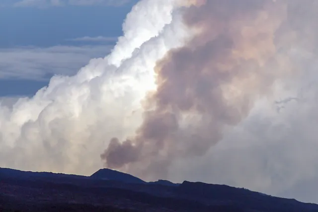 Ausbruch des Piton de la Fournaise 2002