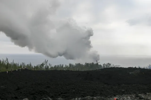 Ausbruch des Piton de la Fournaise 2002