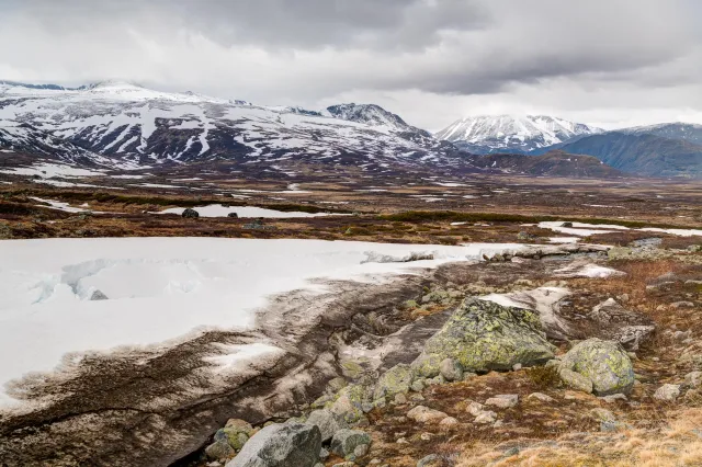 The landscapes of the Valdresflye mountain plateau