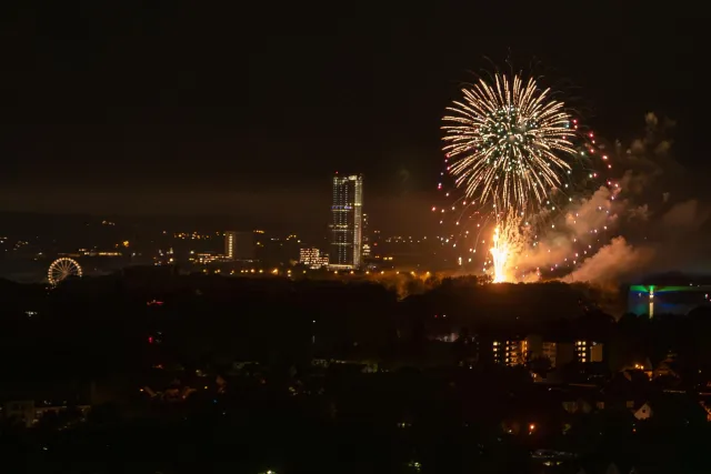 Rhein in Flammen bei Bonn