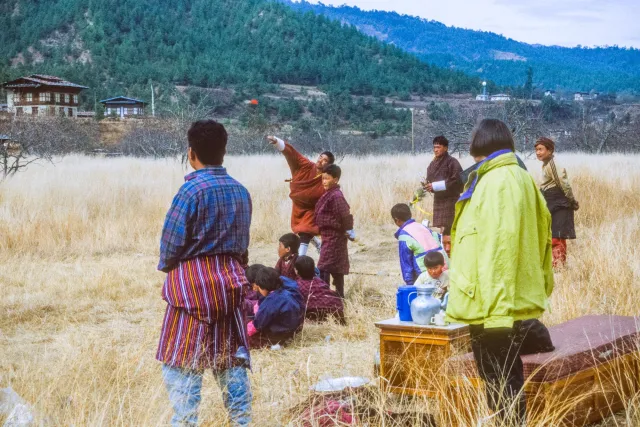 Dart throwing in Trongsa