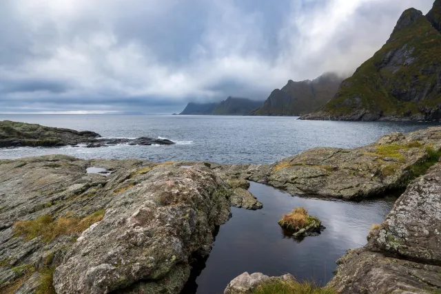 The coast near the village Å