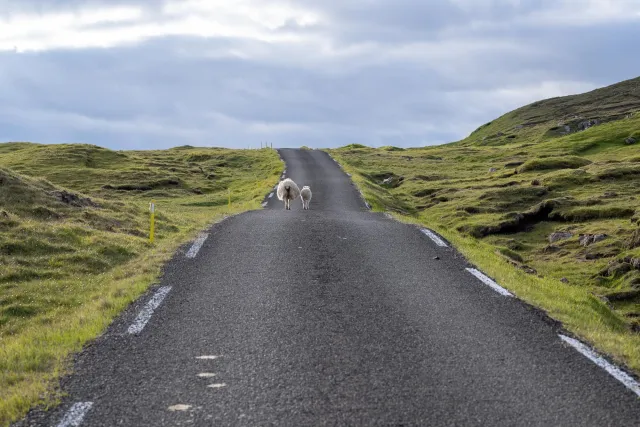 On the streets of Sandoy